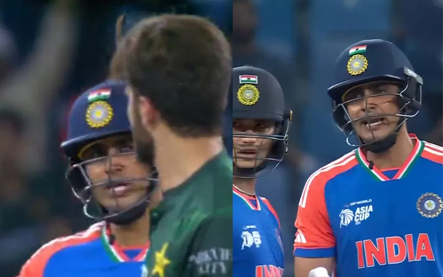 Tension Escalates As Shubman Gill And Shaheen Afridi Have Heated On-Field Exchange